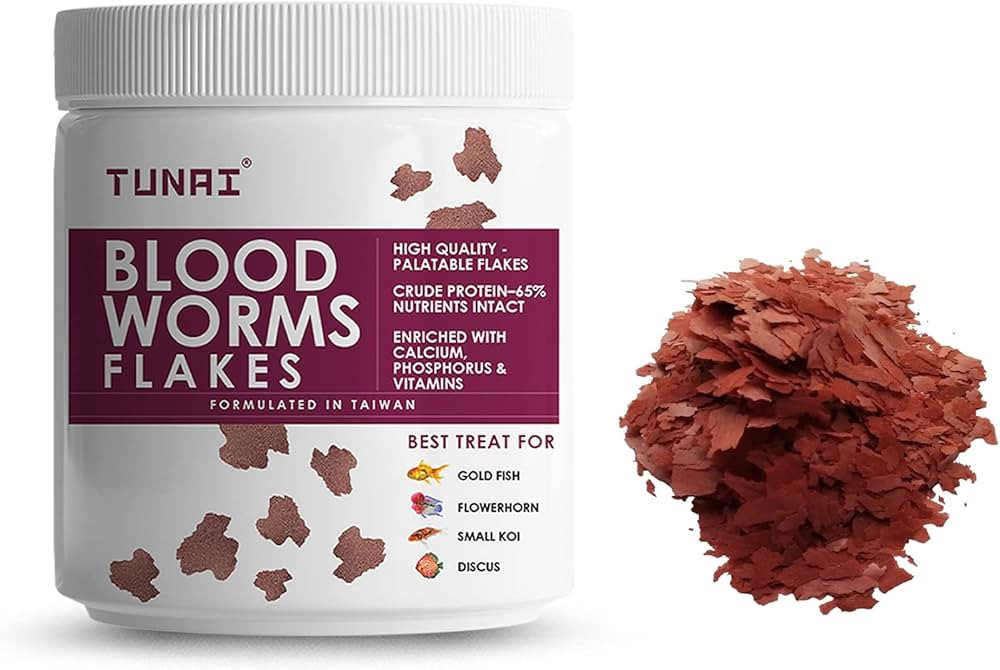 Greedy Blood Worm Flakes 50gm